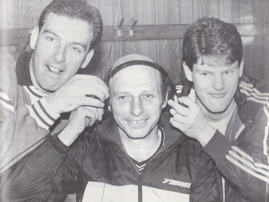 Sproson, Rudge and Walker listen to the cup draw