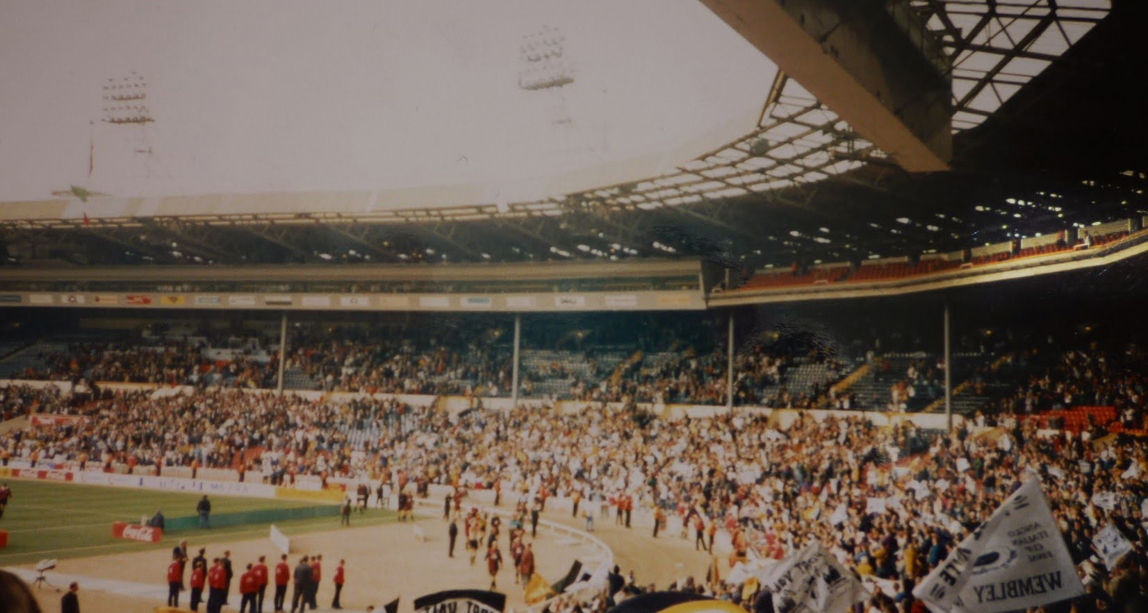 The Vale crowd at Wembley stadium for the Autoglass Trophy final 1993