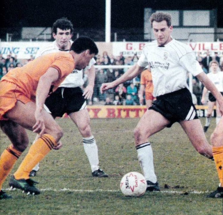 Port Vale striker Paul Millar in action against Wolves