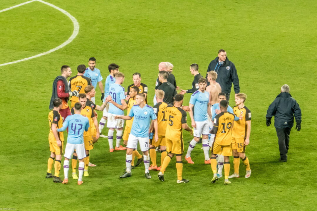 Manchester City v Port Vale FA Cup game, January 2020