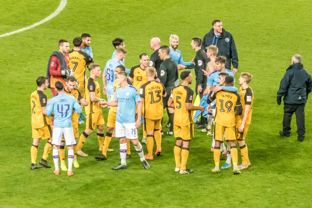 Manchester City v Port Vale FA Cup game, January 2020