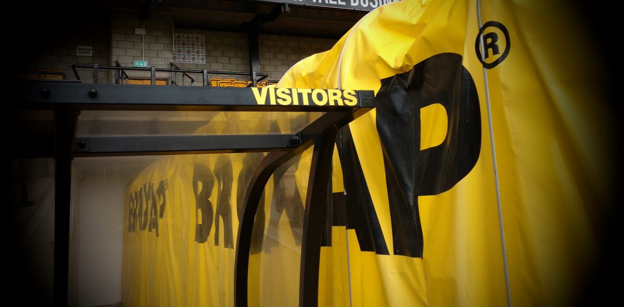 Away bench at Vale Park