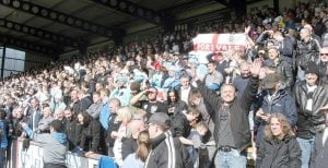 Port Vale away fans at Wycombe 2013