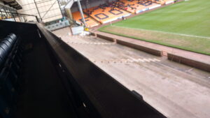Unfinished Lorne St stand at Vale Park