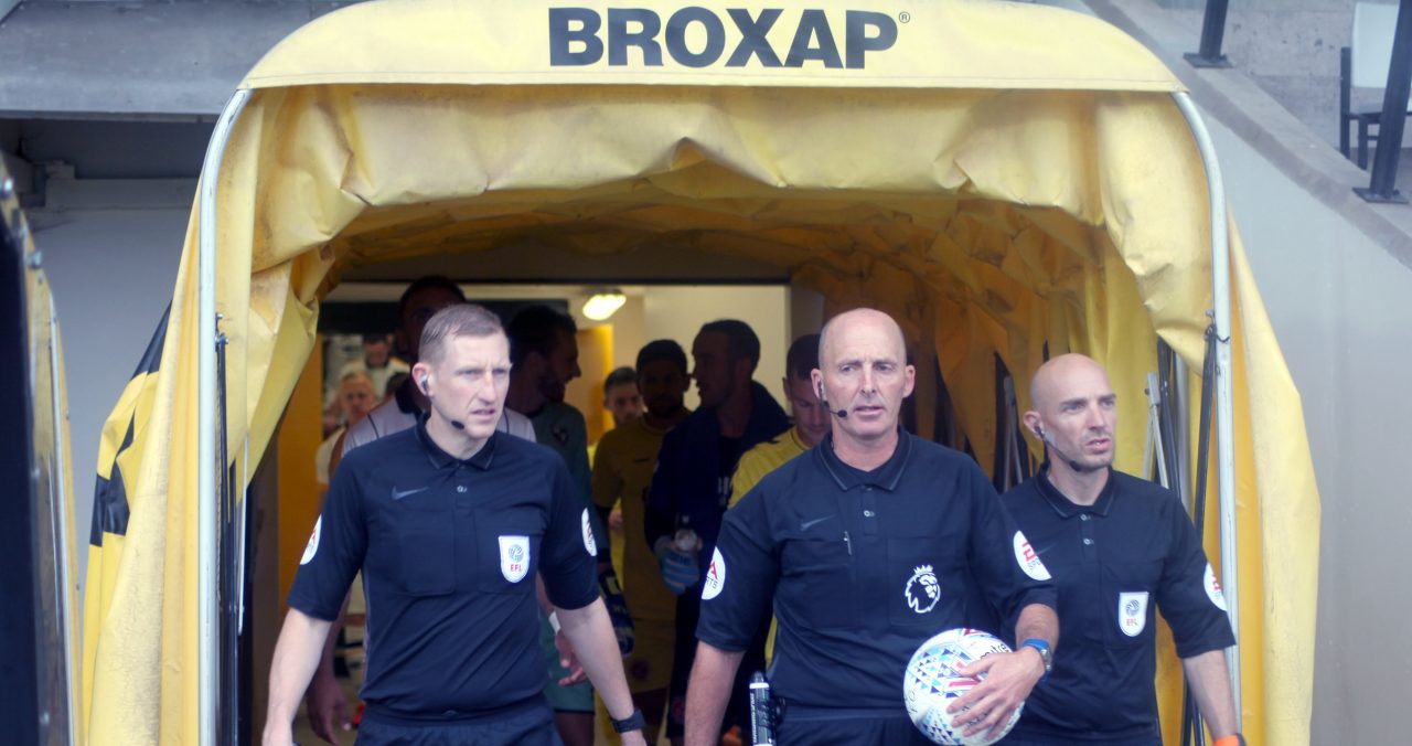 The tunnel at Vale Park