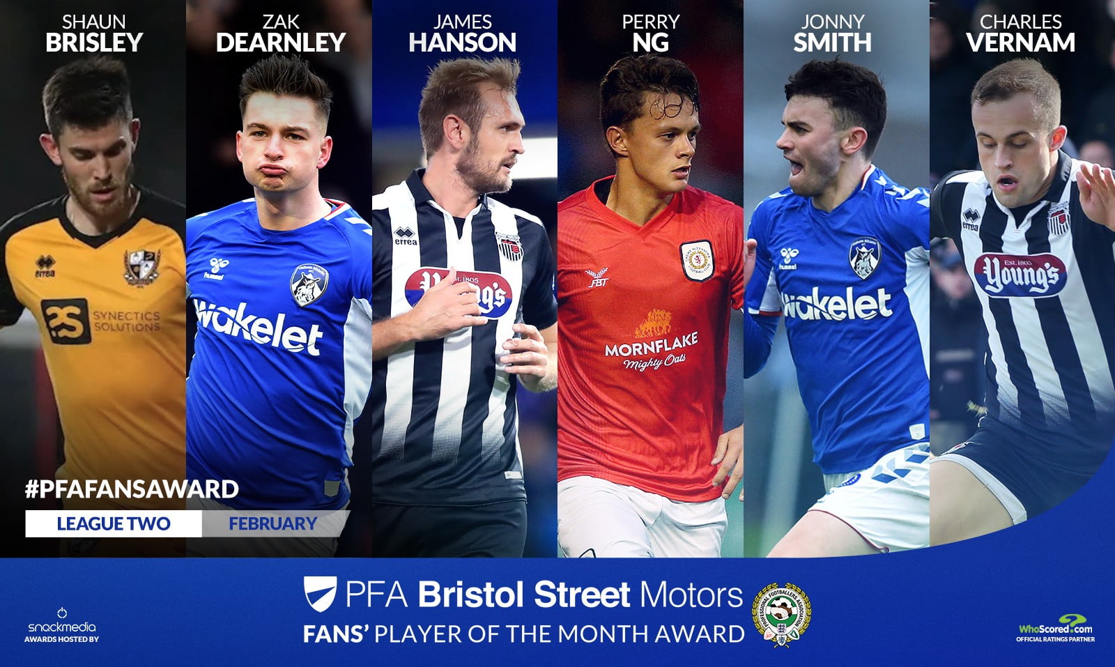 Place your vote for Port Vale’s Shaun Brisley as League Two player of the month here