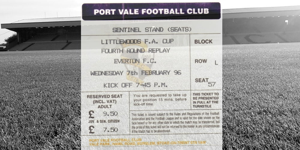 Watch Port Vale’s 1996 FA Cup replay against Everton in full on Monday evening