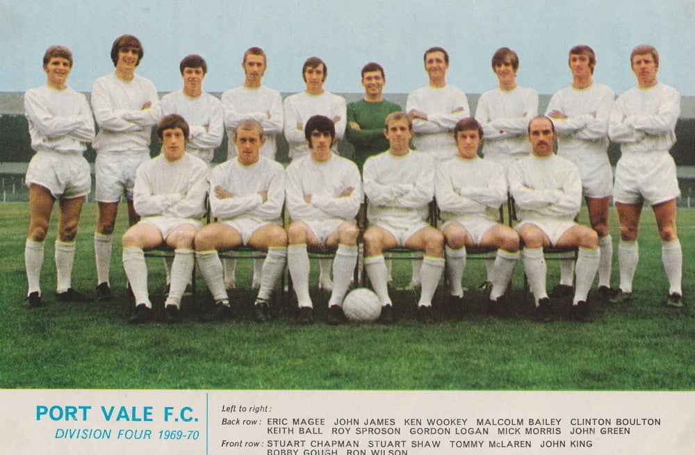 Port Vale 1969-70 team line-up