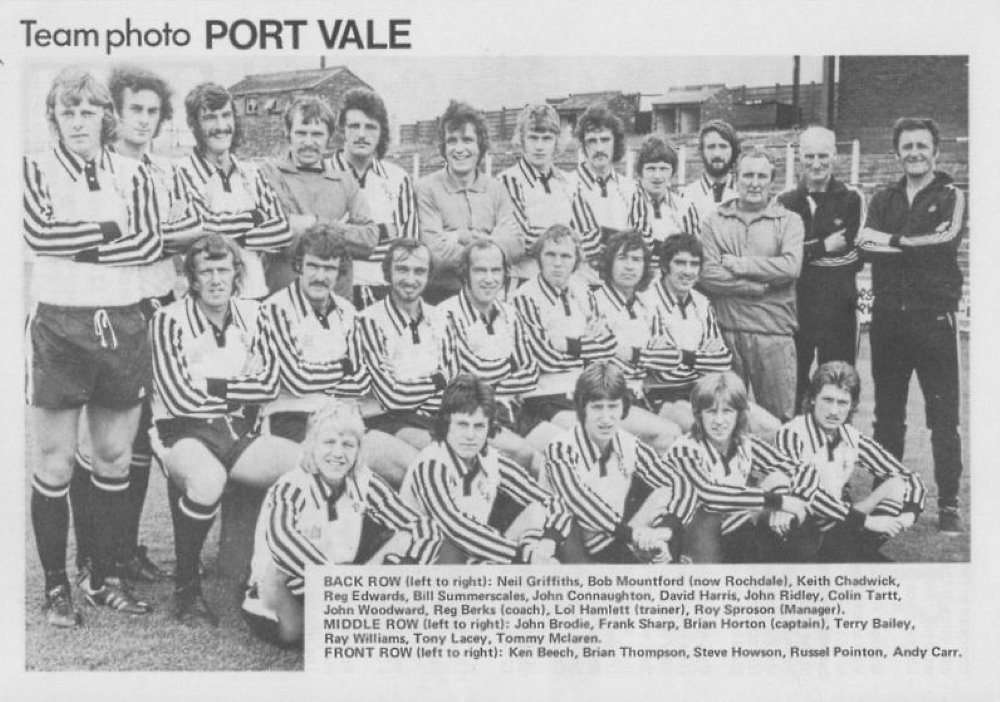 Port Vale 1975-76 team photo