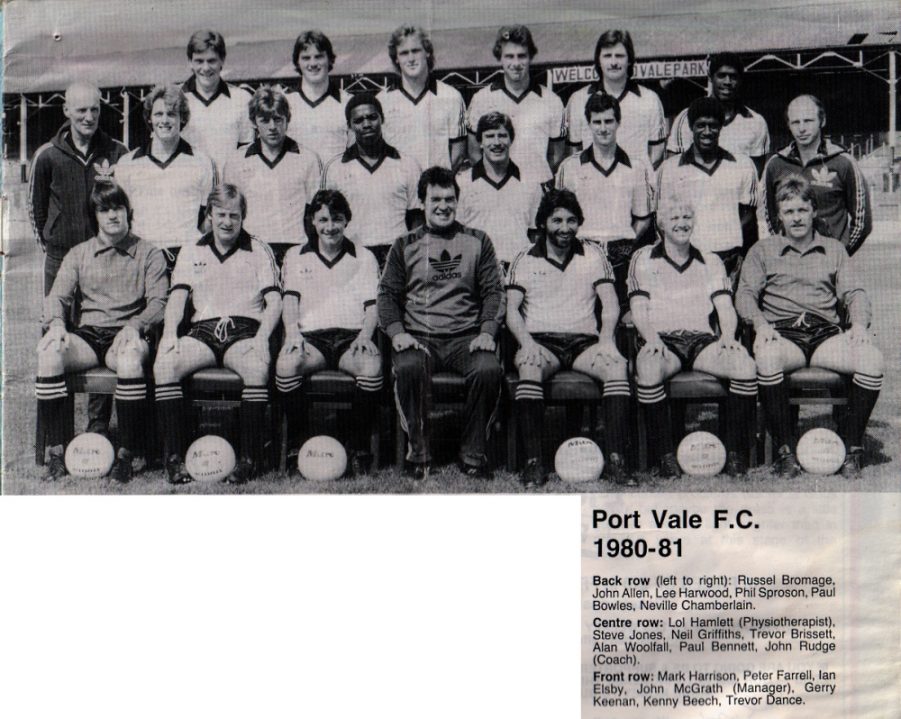 Port Vale 1980-81 team photo