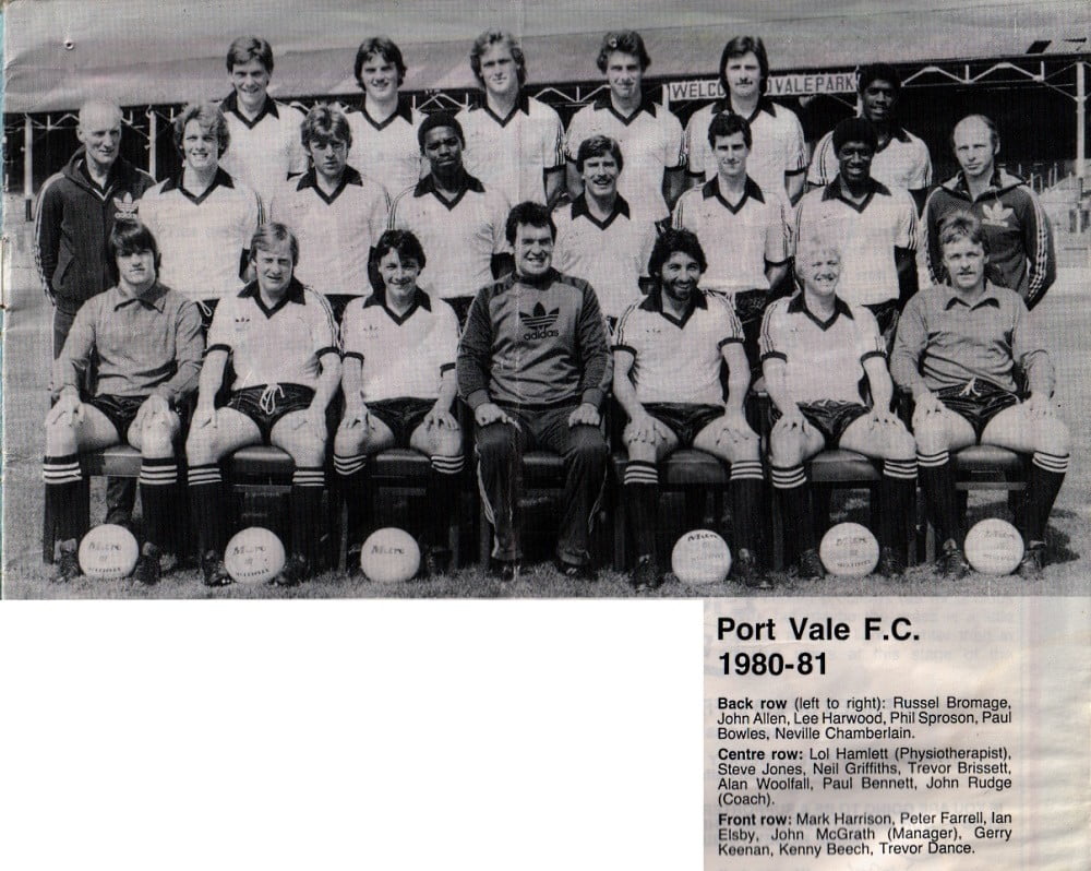 Port Vale 1980-81 team photo