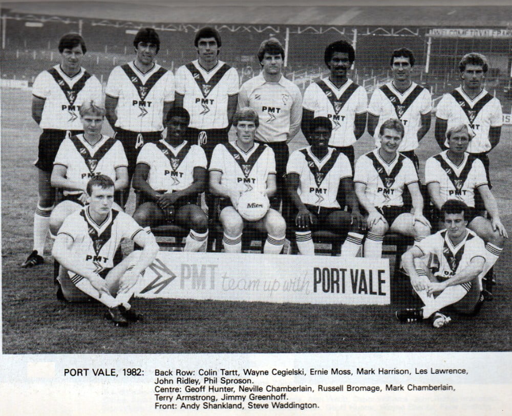 Port Vale's side in 1982