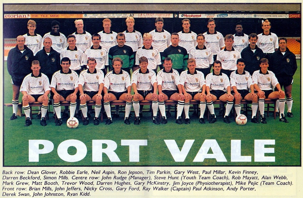 Port Vale 1990-91 team photo