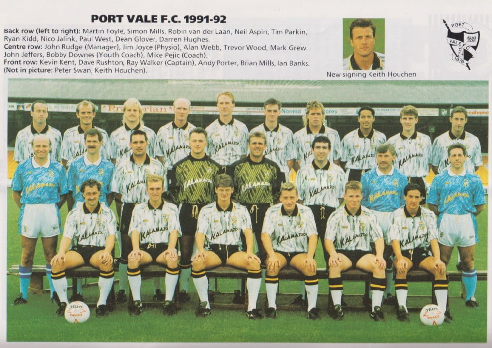 Port Vale 1991-92 team photo