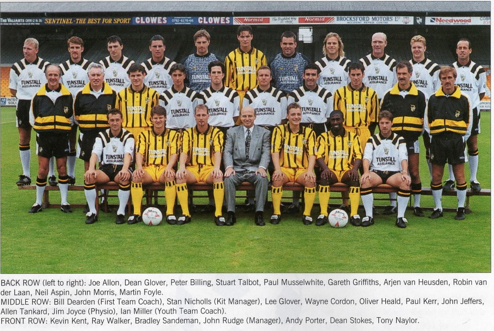 Port Vale 1994-95 team line-up