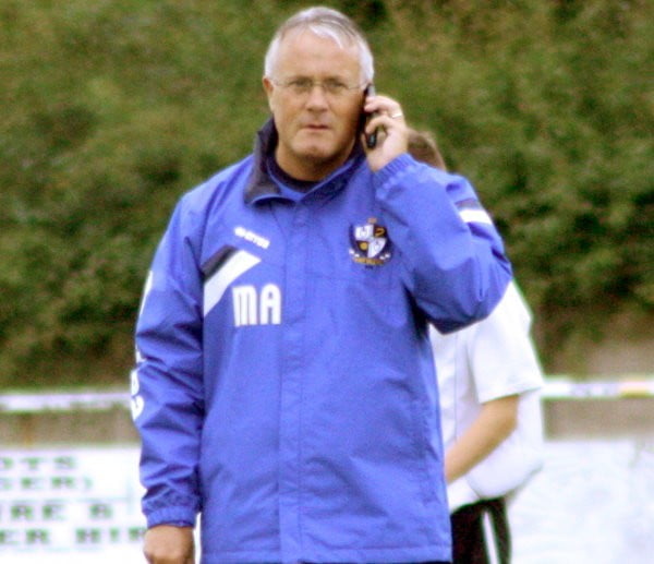 Port Vale manager Micky Adams on the phone