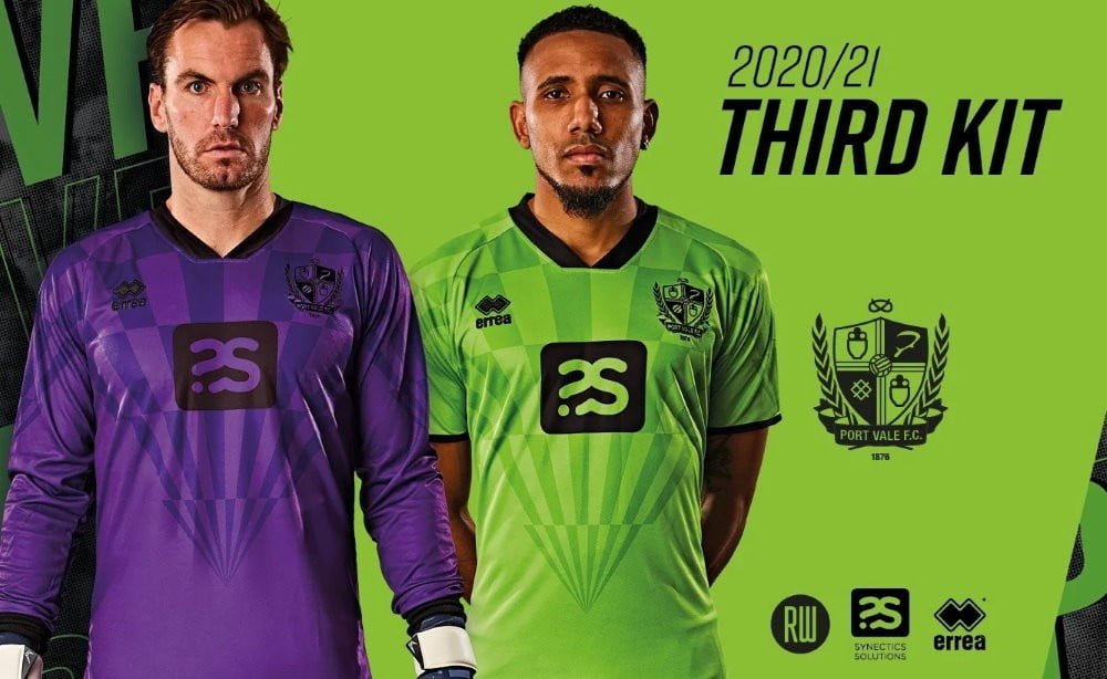 Port Vale launch green 2020-21 third kit