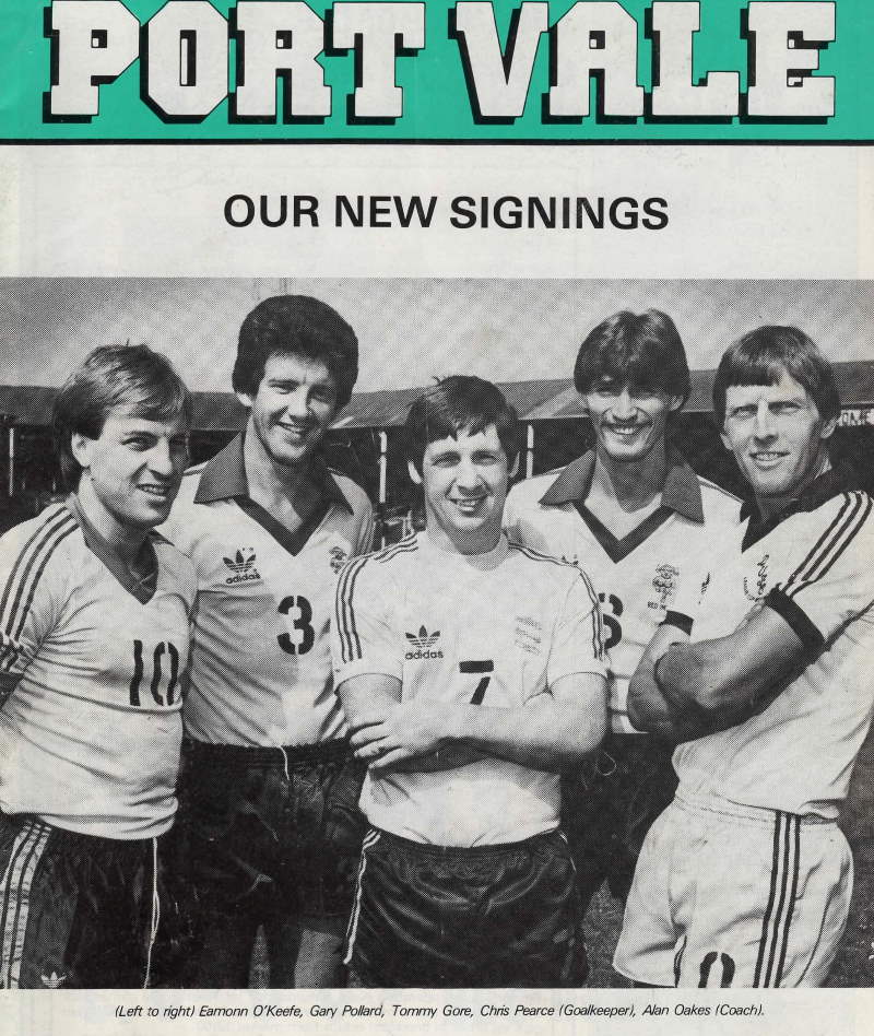 Port Vale's new signing for the 1983-84 season