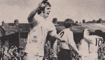 John James celebrates
