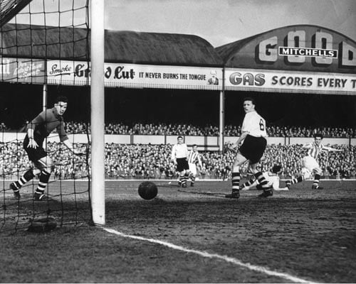 Port Vale in action in the 1954 FA Cup semi-final