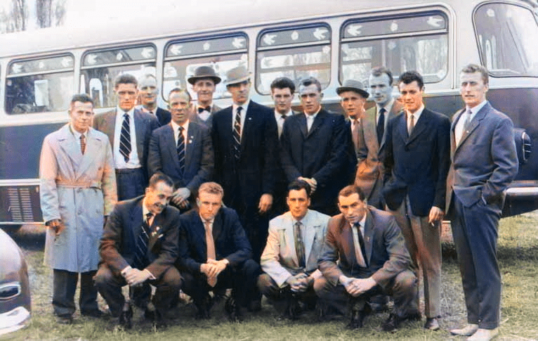 Port Vale tour of Czechoslovakia in 1961 - colourised version