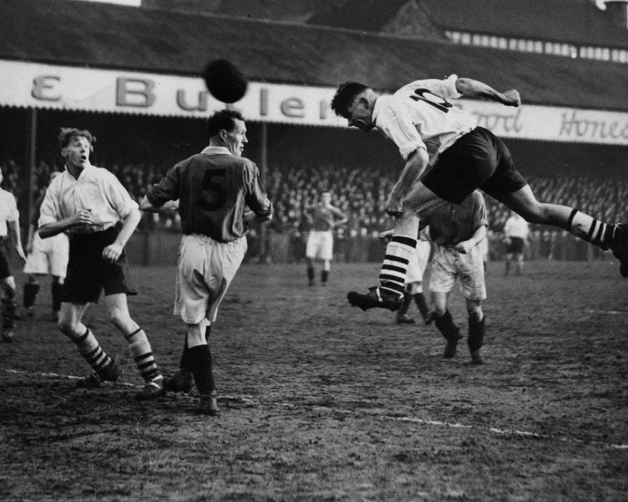 Port Vale in action at the Old Rec in 1948