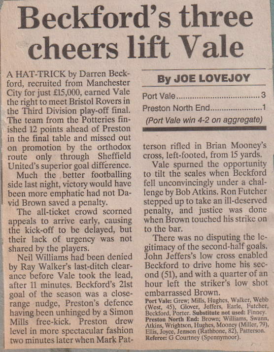 Port Vale 3-1 Preston