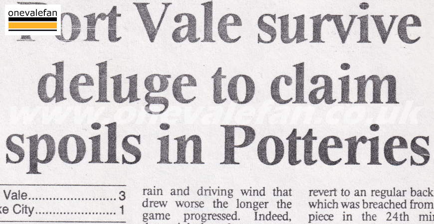 How the national press reported Port Vale’s FA Cup win over Stoke City in 1992