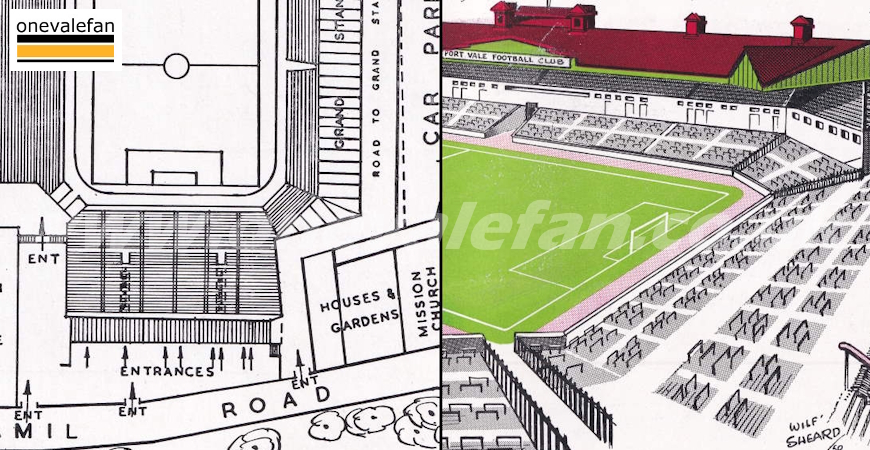 Original Vale Park plans envisaged a huge Kop-style end terrace