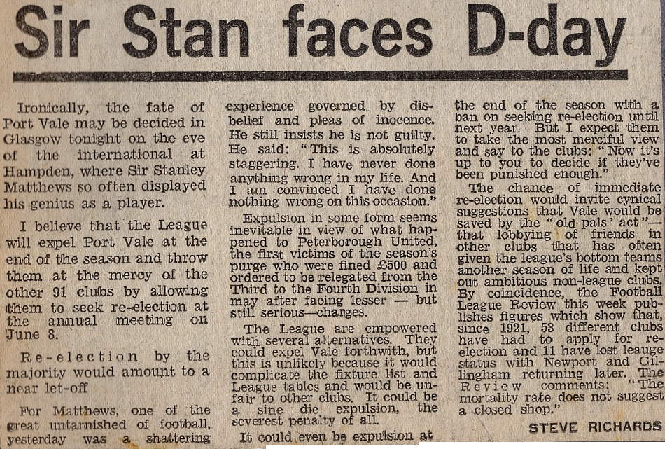 Sir Stan D-Day - press clipping