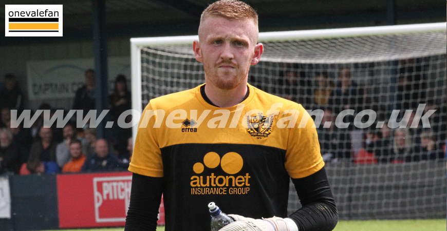 Port Vale goalkeeper Aidan Stone