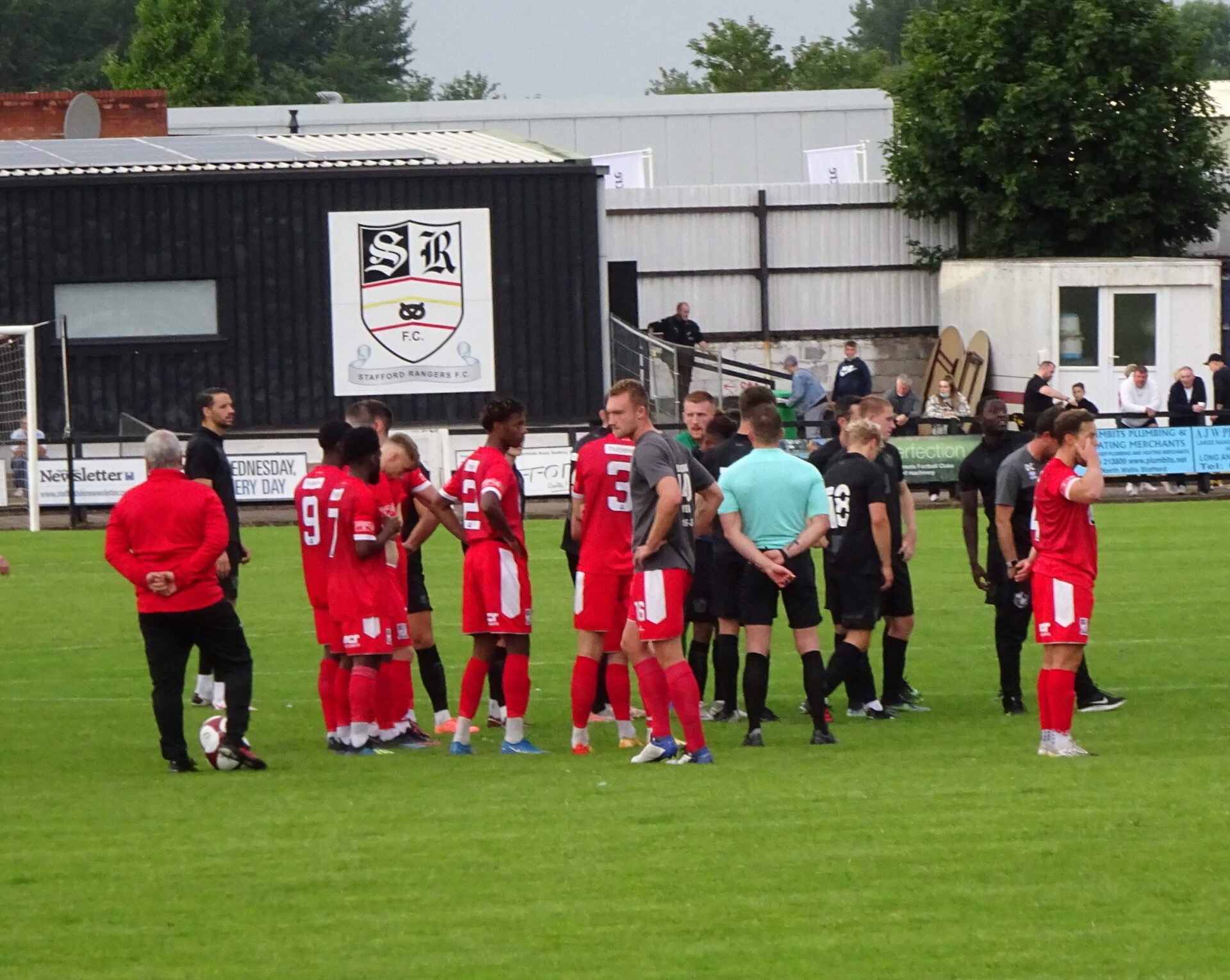 Stafford Rangers v Port Vale, 2021 - players of both sides