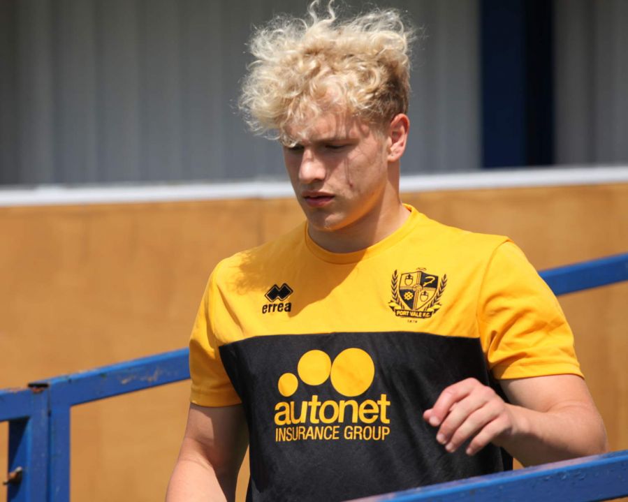 Port Vale striker Eden Bailey - Newcastle Town v Port Vale friendly, 2021 - AS Photos