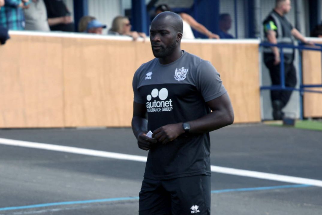 Coach Anthony Griffith - Newcastle Town v Port Vale friendly, 2021 - AS Photos