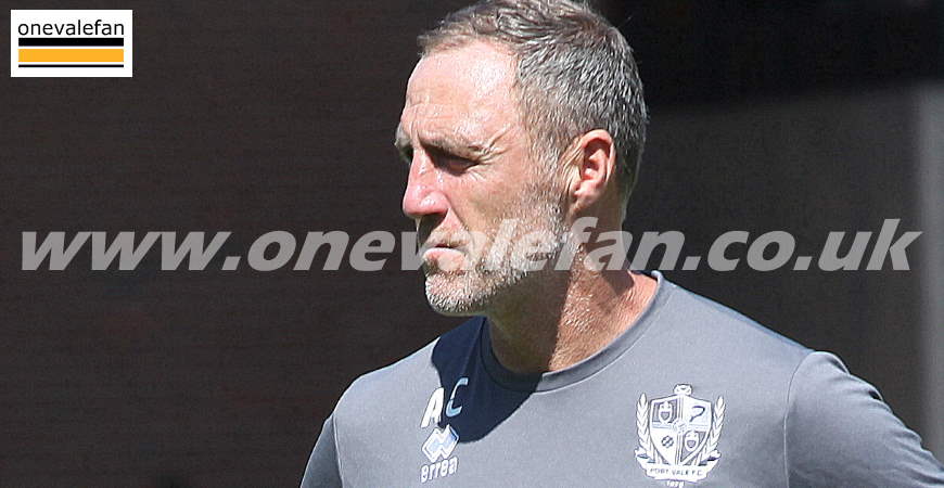 Port Vale assistant manager Andy Crosby