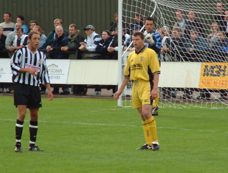 Port Vale take on Stafford Rangers in the friendly in the 1990s