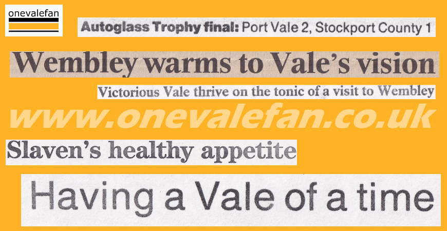 How the national press covered Port Vale’s Autoglass Trophy win