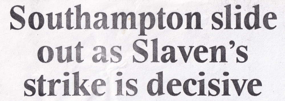 Port Vale 1-0 Southampton, FA Cup replay 1994