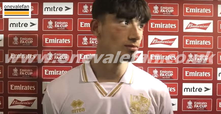 Port Vale striker Kian Harratt - image YouTube