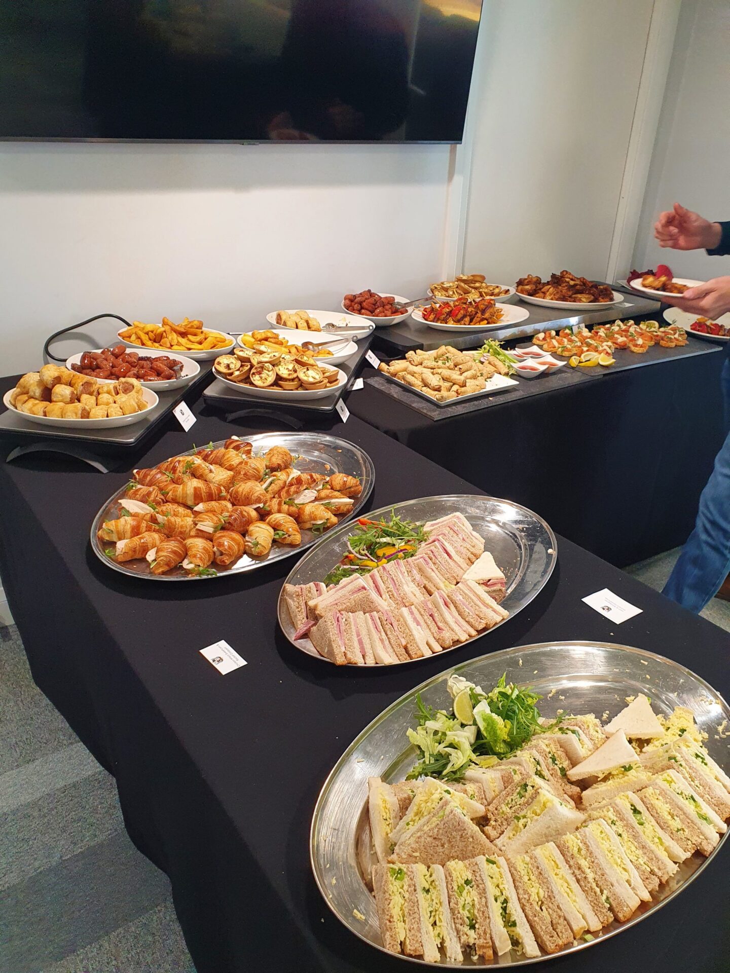 The buffet - Port Vale player sponsorship event 2022