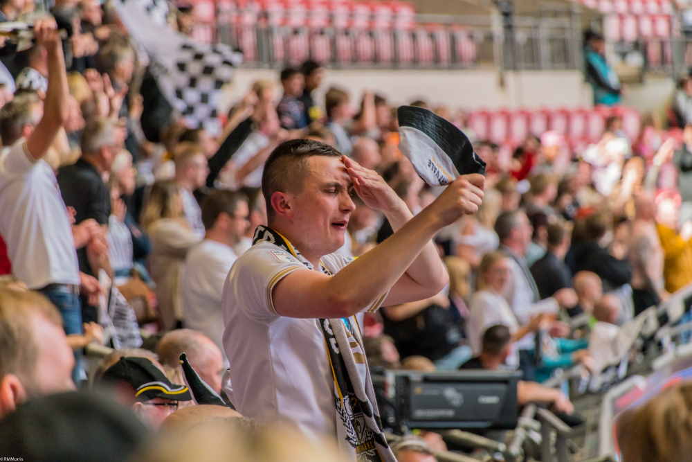 Port Vale fans at Wembley stadium 2022