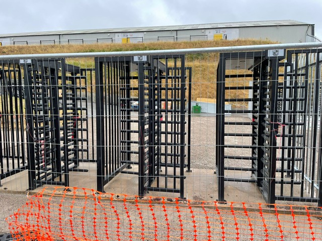 Construction work at the Vale Park stadium 2022
