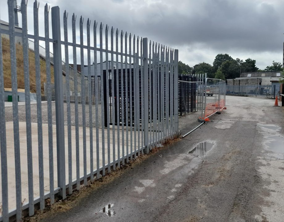Construction work at the Vale Park stadium 2022