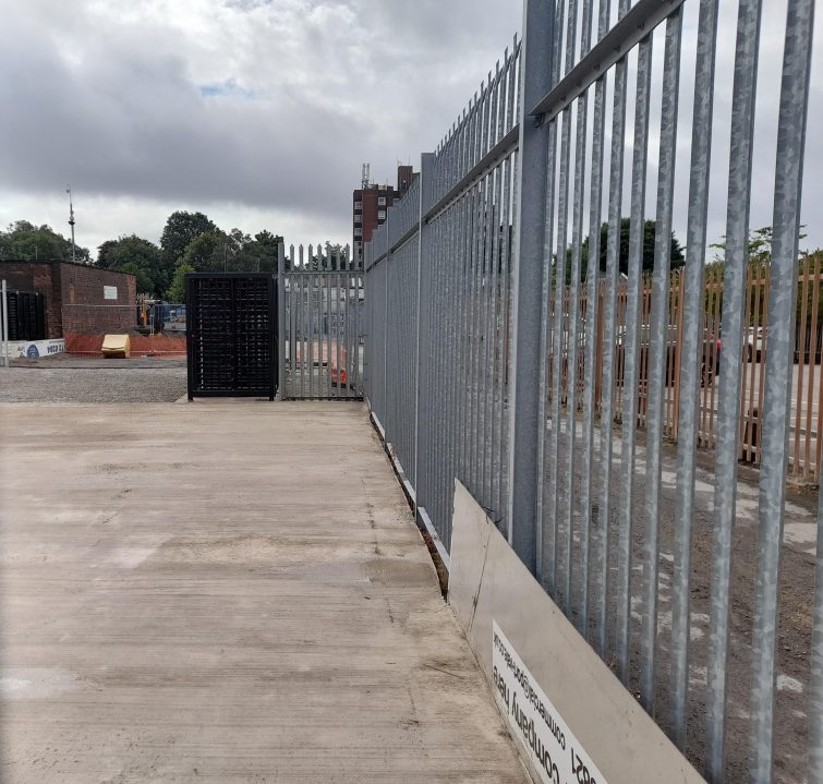 Construction work at the Vale Park stadium 2022
