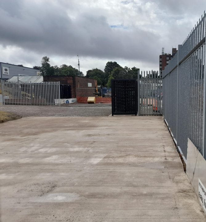 Construction work at the Vale Park stadium 2022