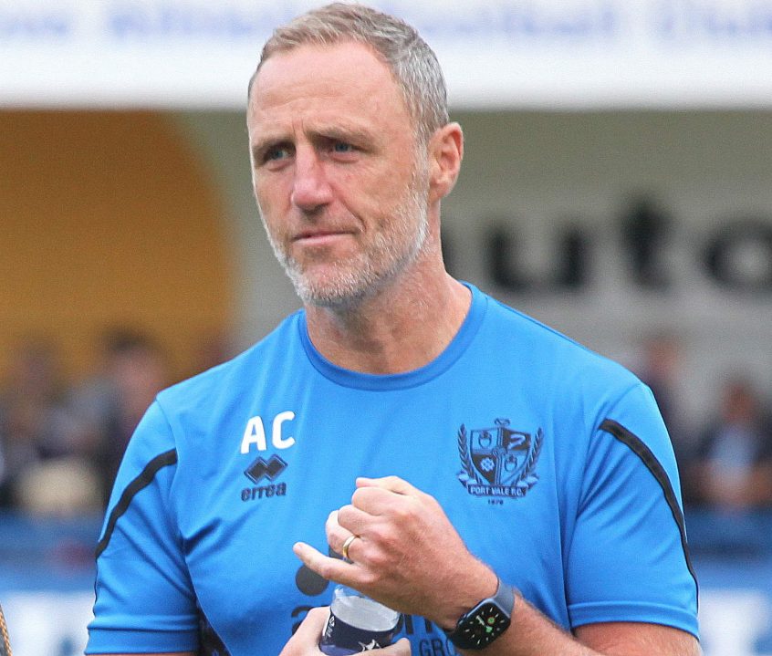 Kidsgrove Athletic 3-0 Port Vale; coach Andy Crosby