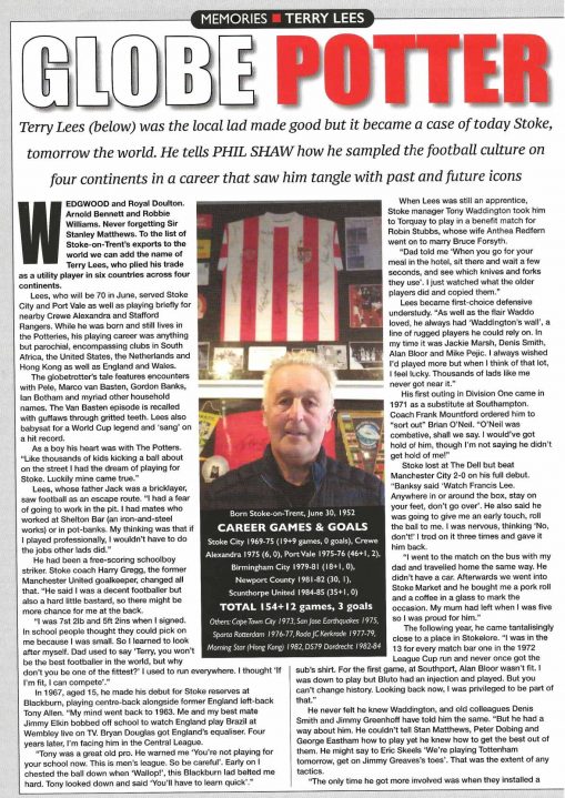 Terry Lees interview Backpass magazine