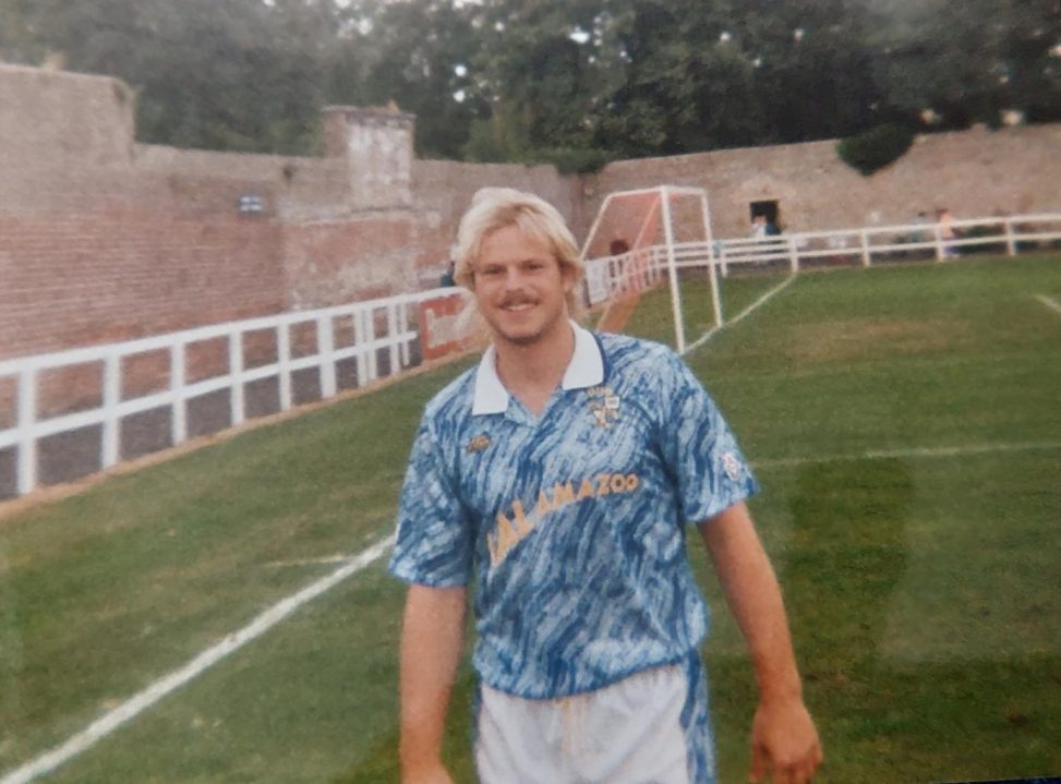 Port Vale midfielder Robin van der Laan photographed in 1991