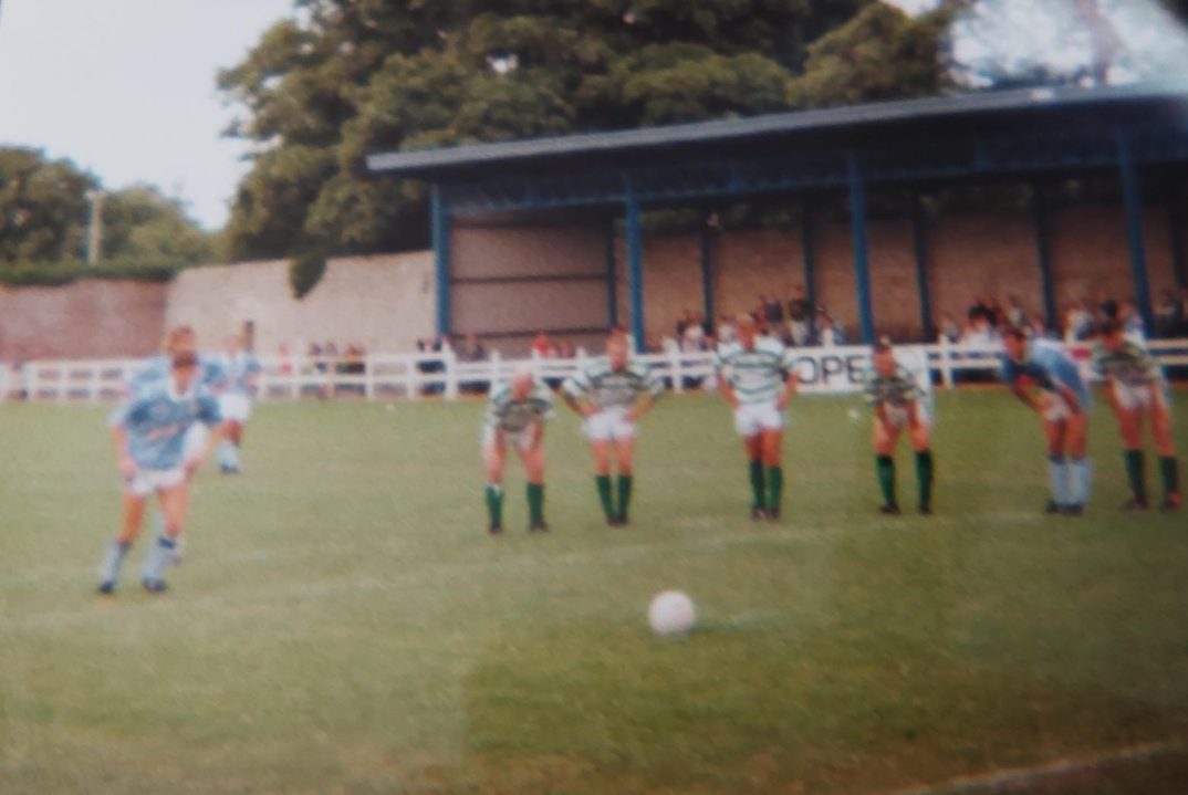 Action from a 1991 Port Vale friendly