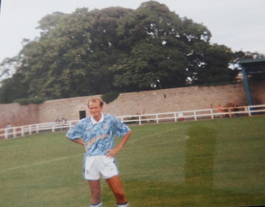 Port Vale defender Simon Mills photographed in 1991